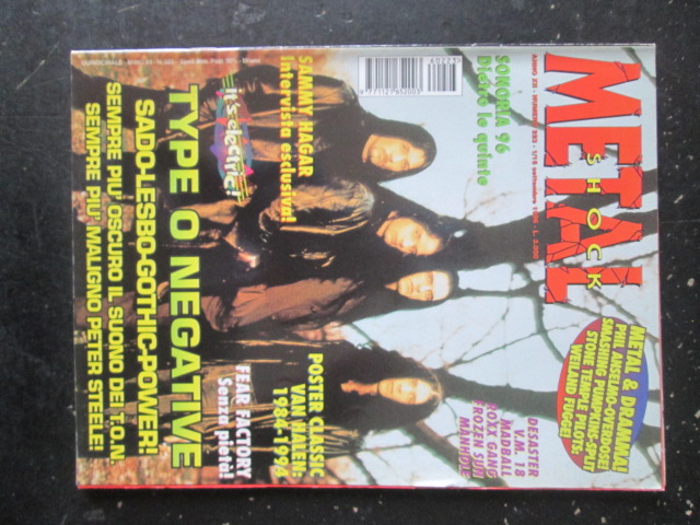 METAL SHOCK 223 1996 SAMMY HAGAR + POSTER VAN HALLEN 1984-1994 ROXX GANG [G207]