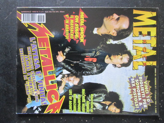 METAL SHOCK 217 1996 METALLICA MACHINE HEAD SCORPIONS [G207]