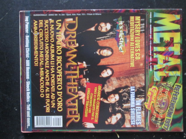 METAL SHOCK 250 1997 DREAMTHEATER MYSERY LOVES JAG PANZER [G207]