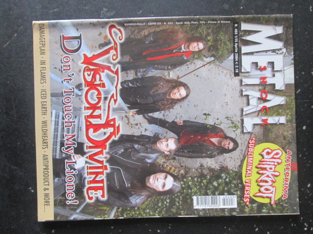 METAL SHOCK 403 2004 VISION DIVINE SLIPKNOT ICED HEART [G207]