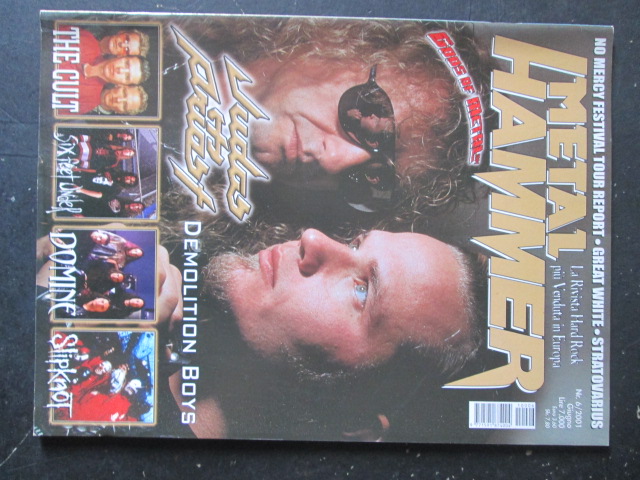 METAL HAMMER 6 2001 POSTER THE CULT LUCYFIRE - SIX FEET UNDER  [G208]