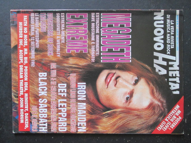 METAL HAMMER 7 1992 MEGADETH EXTREME BLACK SABBATH IRON MAIDEN [G208]