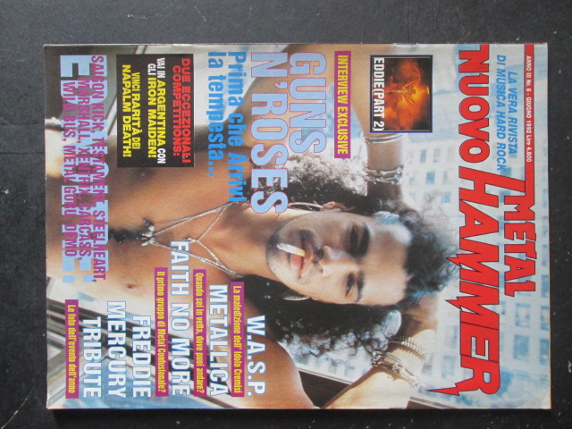 METAL HAMMER 6 1992 POSTER QUEEN CON ROBERT PLANT & IRON MAIDEN [G208]