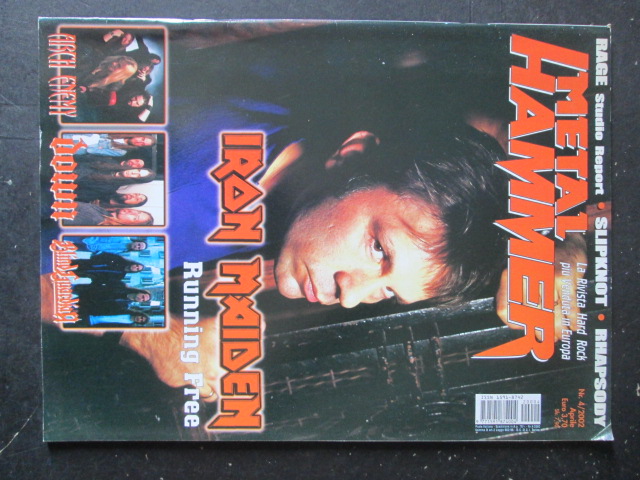 METAL HAMMER 4 2002 IRON MAIDEN ARCH ENEMY BLIND GUARDIAN [G208]