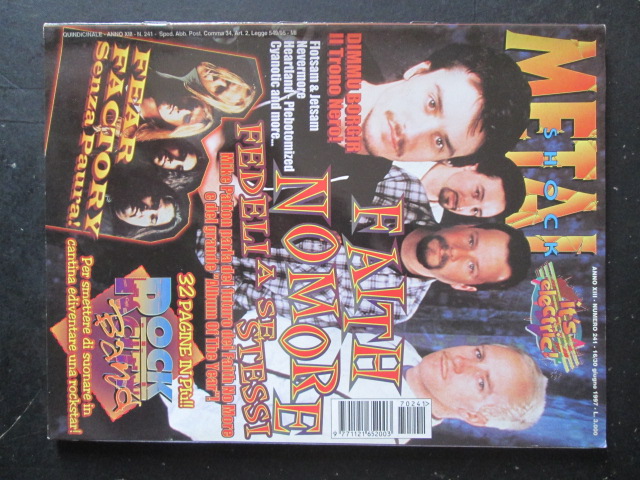 METAL SHOCK 241 1997 FAITH NO MORE DIMMU BORGIR FEAR FACTORY [G208]