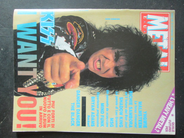 METAL SHOCK 113 1992 KISS YNGWIE MALMSTEEN RICHIE SAMBORA [G208]