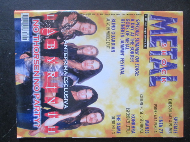 METAL SHOCK 387 2003 BLIND GUARDIAN EMERSON LAKE LABYRINTH [G208]