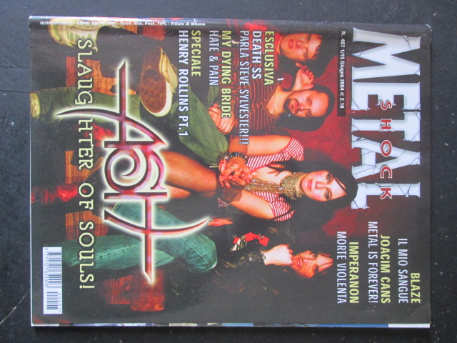 METAL SHOCK 407 2004 DEATH SS HENRY ROLLINS JOACIM CANS [G208]