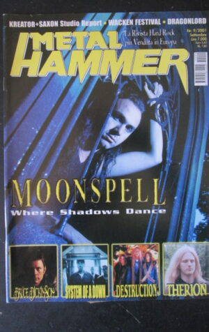 METAL HAMMER 9 2001 MOONSPELL THERION DESTRUCTION BRUCE DICKINSON [G208]
