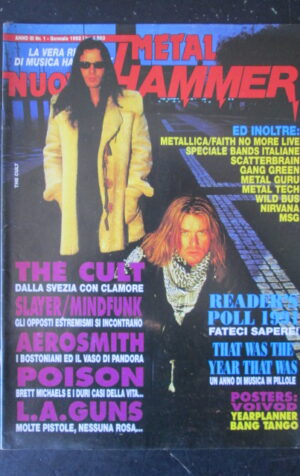 METAL HAMMER 1 1992 METALLICA THE CULT VOIVOD [G208]
