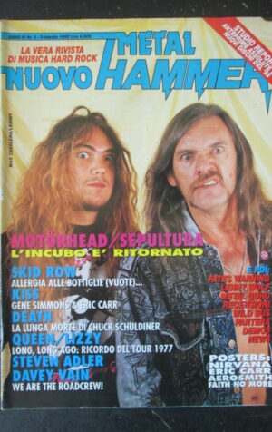 METAL HAMMER 2 1992 POSTER NIRVANA ERIC GARR AEROSMITH FAITH NO MORE [G208]