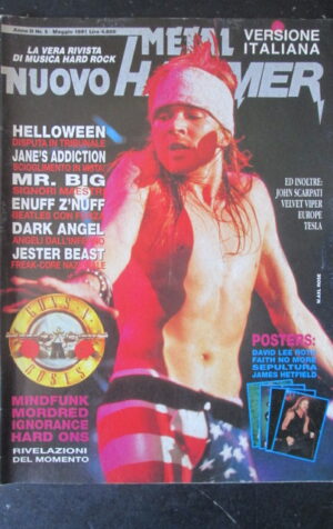 METAL HAMMER 5 1991 POSTER RUNNING WILD SEPULTURA FAITH NO MORE [G208]