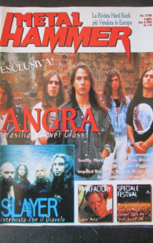 METAL HAMMER 7 1998 ANGRA SLAYER FEAR FACTORY [G208]