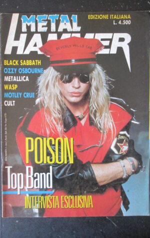 METAL HAMMER 4 1989 BLACK SABBATH OZZY OSBOURNE METALLICA POISON [G208]
