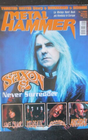 METAL HAMMER 1 2003 ALICE COOPER ANTHRAX SAXON MARDUK [G208]
