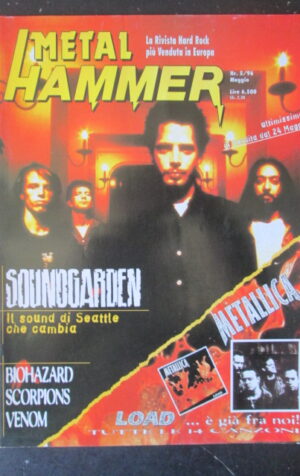 METAL HAMMER 5 1996 POSTER SOUNDGARDEN BIOHAZARD VENOM [G208]