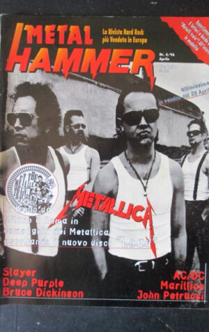 METAL HAMMER 4 1996 METALLICA AC DC DEEP PURPLE SLAYER BRUCE DICKINSON [G208]