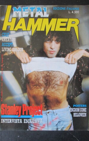 METAL HAMMER 5 1989 POSTER DREAM THEATRE KINGDOM COME HELLOWEEN [G208]