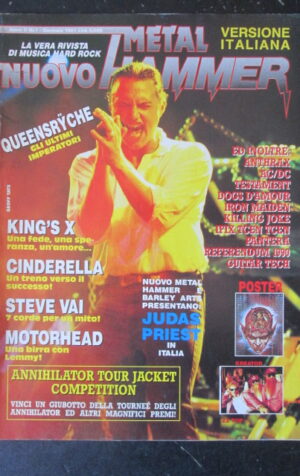 METAL HAMMER 1 1991 JUDAS PRIEST AC DC STEVE VAI CINDERELLA [G208]