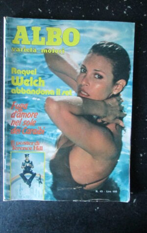 ALBO VARIETA 49 1980 RAQUEL WELCH POZZETTO SORDI POSTER TERENCE HILL [G389]