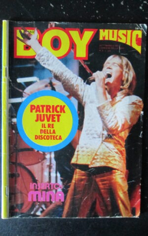 BOY MUSIC 9 1980 PATRICK JUVET INSERTO MINA QUEEN L.A. KNOCKERS [G389]