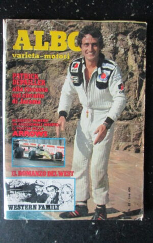 ALBO VARIETA MOTORI 23 1980 POSTER ARROW RICCARDO PATRESE JOCHEN MASS [G389]