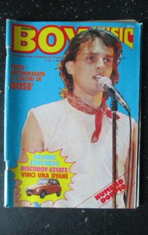 BOY MUSIC 28 1980 FOTO AUTOGRAFATA MIGUEL BOSÈ JIMMY CLIFF [G389]