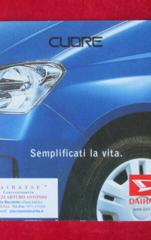 DEPLIANT DAIHATSU CUORE 2001 [P61]
