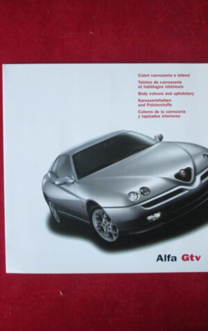CATALOGO ALFA GTV COLORI CARROZZERIA E INTERNI [P62]