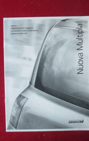 CATALOGO NUOVA FIAT MULTIPLA SERVIZI CARATTERISTICHE 2004 [P62]