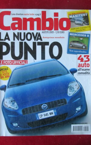 CAMBIO AGOSTO 2005 FIAT PUNTO MERCEDES B BMW 645 CORVETTE C6 [P48]