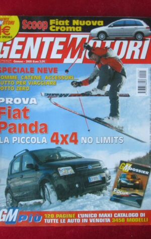 GENTE MOTORI 1 2005 FIAT PANDA 4X4 FIAT CROMA FORD FOCUS [P48]