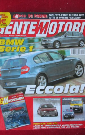 GENTE MOTORI 5 2004 BMW SERIE 1 ALFA ROMEO ALFA CROSSWAGON HUMMER H2 [P49]