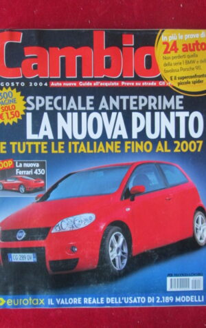 CAMBIO AGOSTO 2004 FIAT PUNTO FERRARI 430 BMW SERIE 1 PORSCHE 911 [P49]