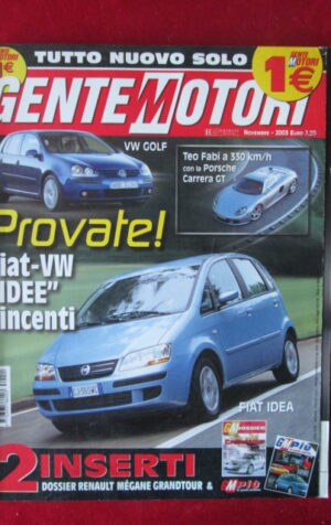 GENTE MOTORI 11 2003 VOLKSWAGEN GOLF DOSSIER RENAULT MEGANE GRANDTOUR [P50]