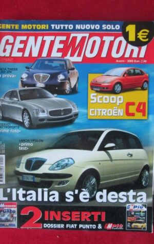 GENTE MOTORI 8 2003 LANCIA THESIS 2,4 JTD 20V MASERATI QUATTROPORTE  [P51]