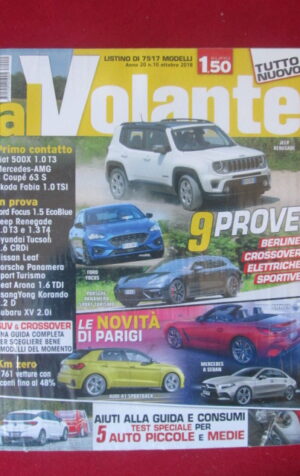 AL VOLANTE 10 2018 FIAT 500X MERCEDES AMG PORSCHE PANAMERA SPORT TURISMO [DV44]