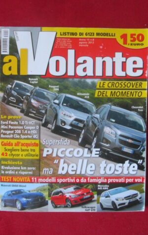 AL VOLANTE 8 2013 MASERATI GHIBLI VOLKSWAGEN GOLF MERCEDES A 45 AMG [DV44]