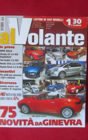 AL VOLANTE 8 2006 ALFA ROMEO 159 SW BMW 530XD CITROEN C3 [DV44]