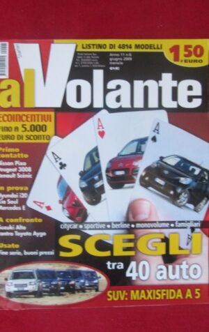 AL VOLANTE 6 2009 HYUNDAI I 20 NISSAN PIXO PEUGEOT 3008 MERCEDES E [DV44]