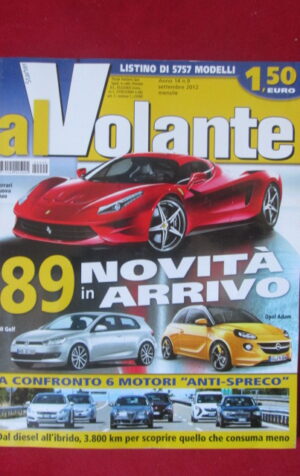 AL VOLANTE 9 2012 VOLKSWAGEN GOLF OPEL ADAM FERRARI ENZO [DV44]