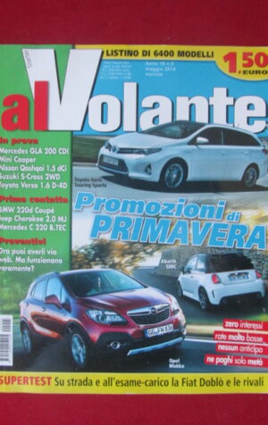 AL VOLANTE 5 2014 SPORT ABARTH 500C BMW 220 D MERCEDES GLA 200 [DV44]