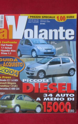 AL VOLANTE 12 2003 CITROEN C2 FIAT PUNTO OPEL CORSA FIAT PANDA [DV44]