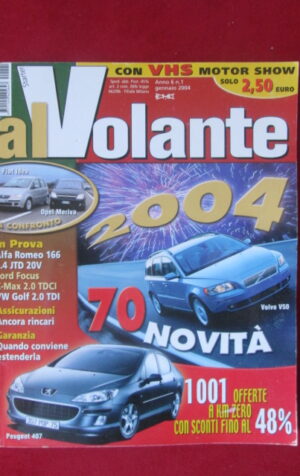 AL VOLANTE 1 2004 FIAT IDEA OPEL MERIVA ALFA ROMEO 166 VOLVO V50 [DV44]