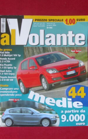 AL VOLANTE 6 2004 OPEL ASTRA FIAT STILO BMW SERIE 1 HONDA ACCORD [DV45]