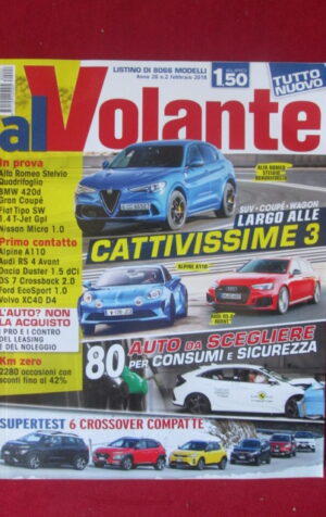 AL VOLANTE 2 2018 ALFA ROMEO STELVIO QUADRIFOGLIO ALPINE A110 AUDI RS 4 [DV45]