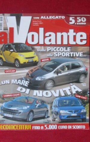 AL VOLANTE 5 2007 SMARTFORTWO PEUGEOT 207CC DACIA LOGAN MCV [DV45]