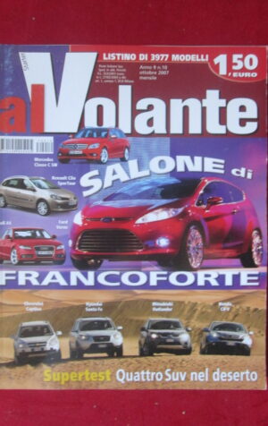 AL VOLANTE 10 2007 MERCEDES CLASSE C SW AUDI A4 FORD VERVE [DV45]