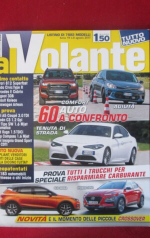 AL VOLANTE 8 2017 ALFA ROMEO GIULIA SEAT ARONA FERRARI 812 AUDI A5 COUPE [DV46]