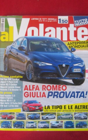 AL VOLANTE 6 2016 LEXUS RC F CARBON PORSCHE 718 BOXSTER MASERATI LEVANTE [DV46]